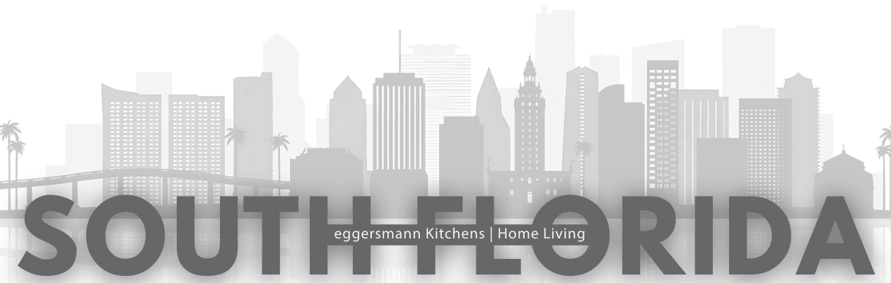 stylized header banner for eggersmann florida with a skyline in the background