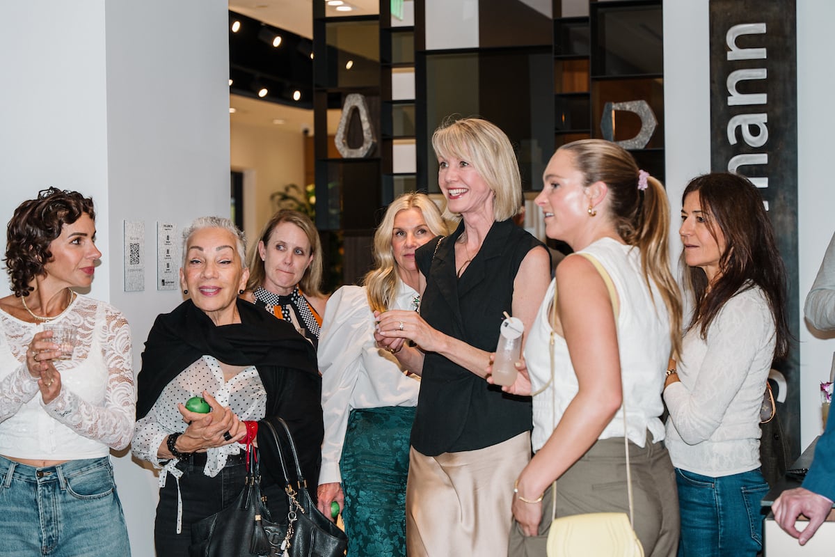 guests enjoy tequila and eggersmann news at a tequla tasting event at the eggersmann laguna showroom