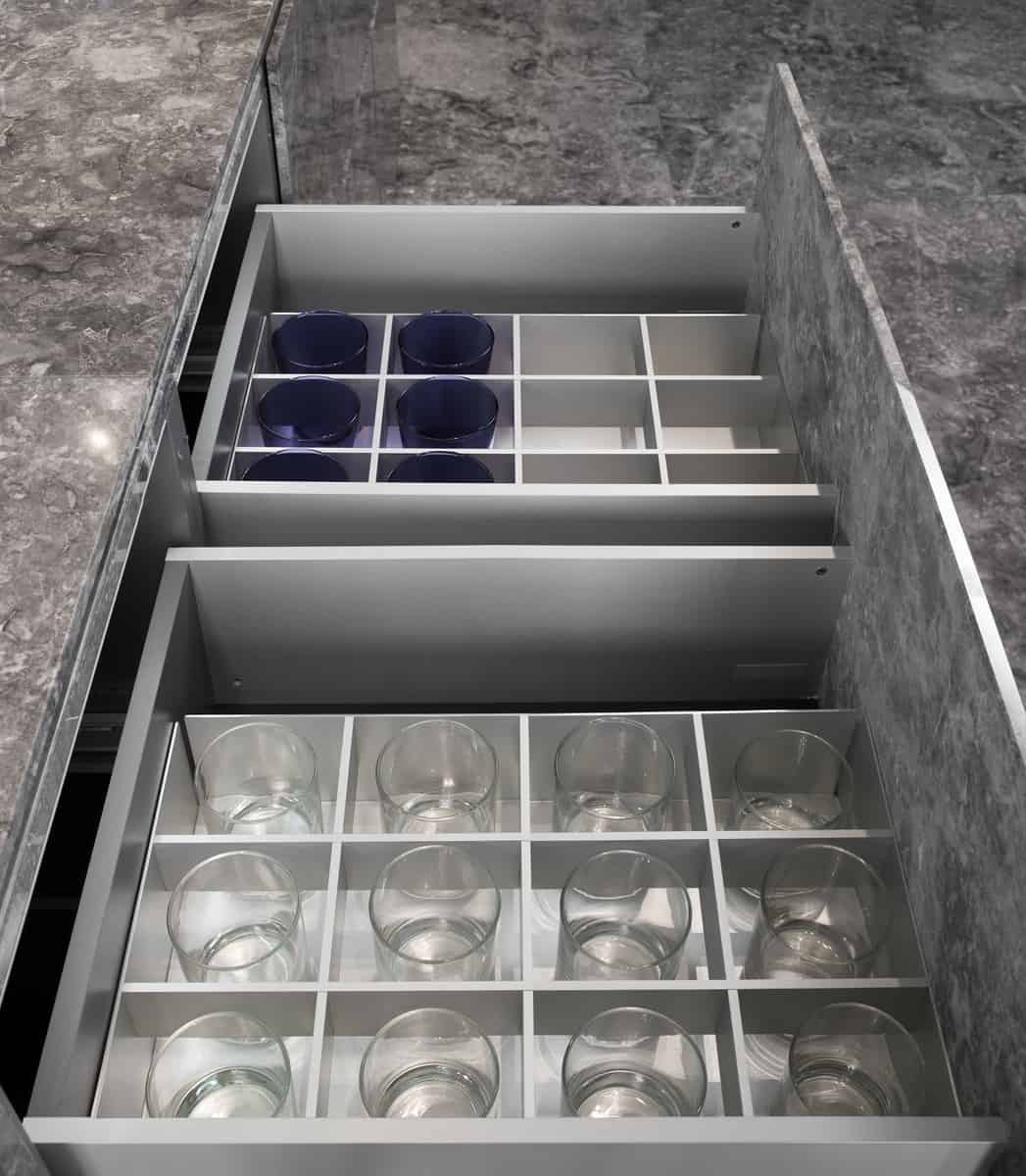 eggersman boxtec drawer organization for barware