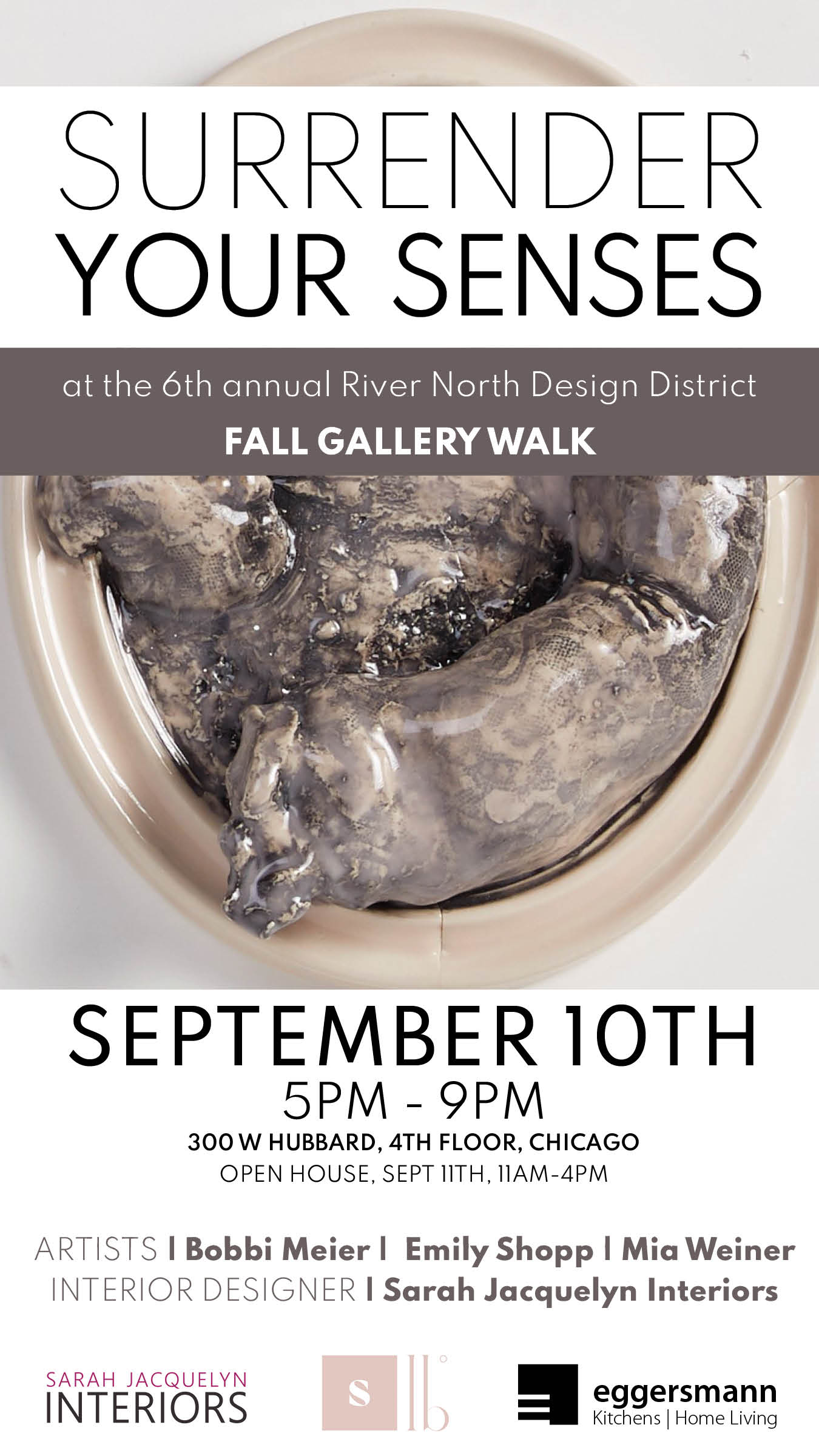 surrender your senses chicago rndd fall gallery walk announcement