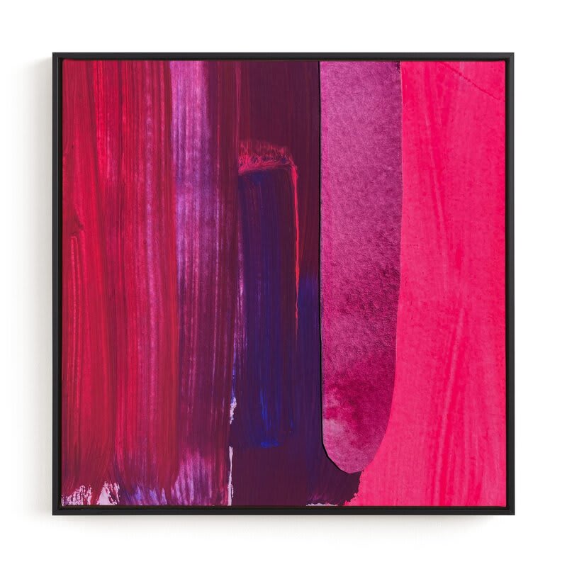 pantone's viva magenta in modern abstract art