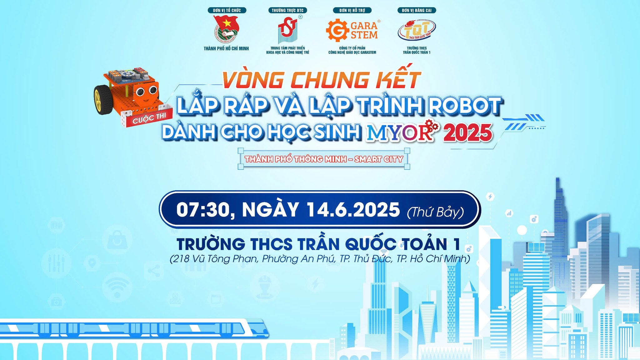 🔥 VÒNG CHUNG KẾT CUỘC THI LẮP RÁP VÀ LẬP TRÌNH ROBOT DÀNH CHO HỌC SINH - MYOR 2025 🔥