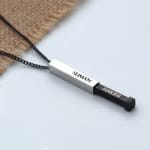 Hidden Name Bar Pendant Gallery View 1 hidden name bar pendant - Angle View 1 Premium Quality