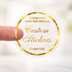 Clear Transparent Stickers Gallery View 1 Clear Transparent Stickers Printing India - Angle View 1 Premium Quality