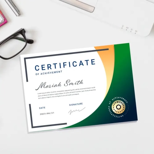 Custom Certificate