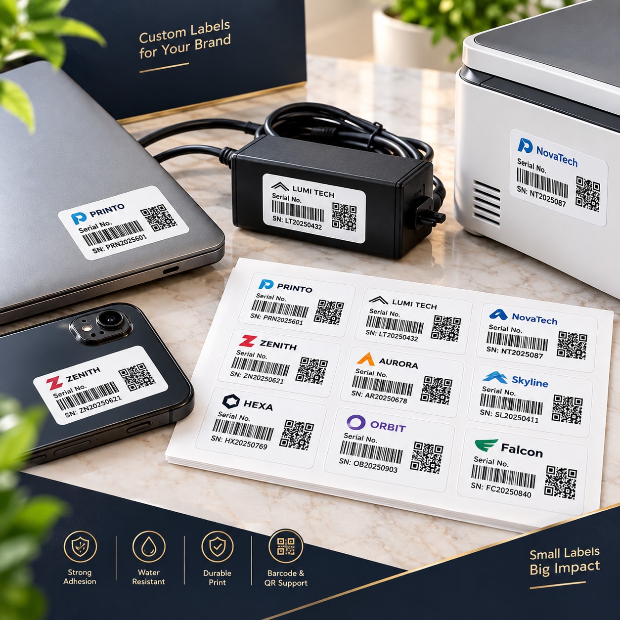 Device Serial Number Stickers in Pune