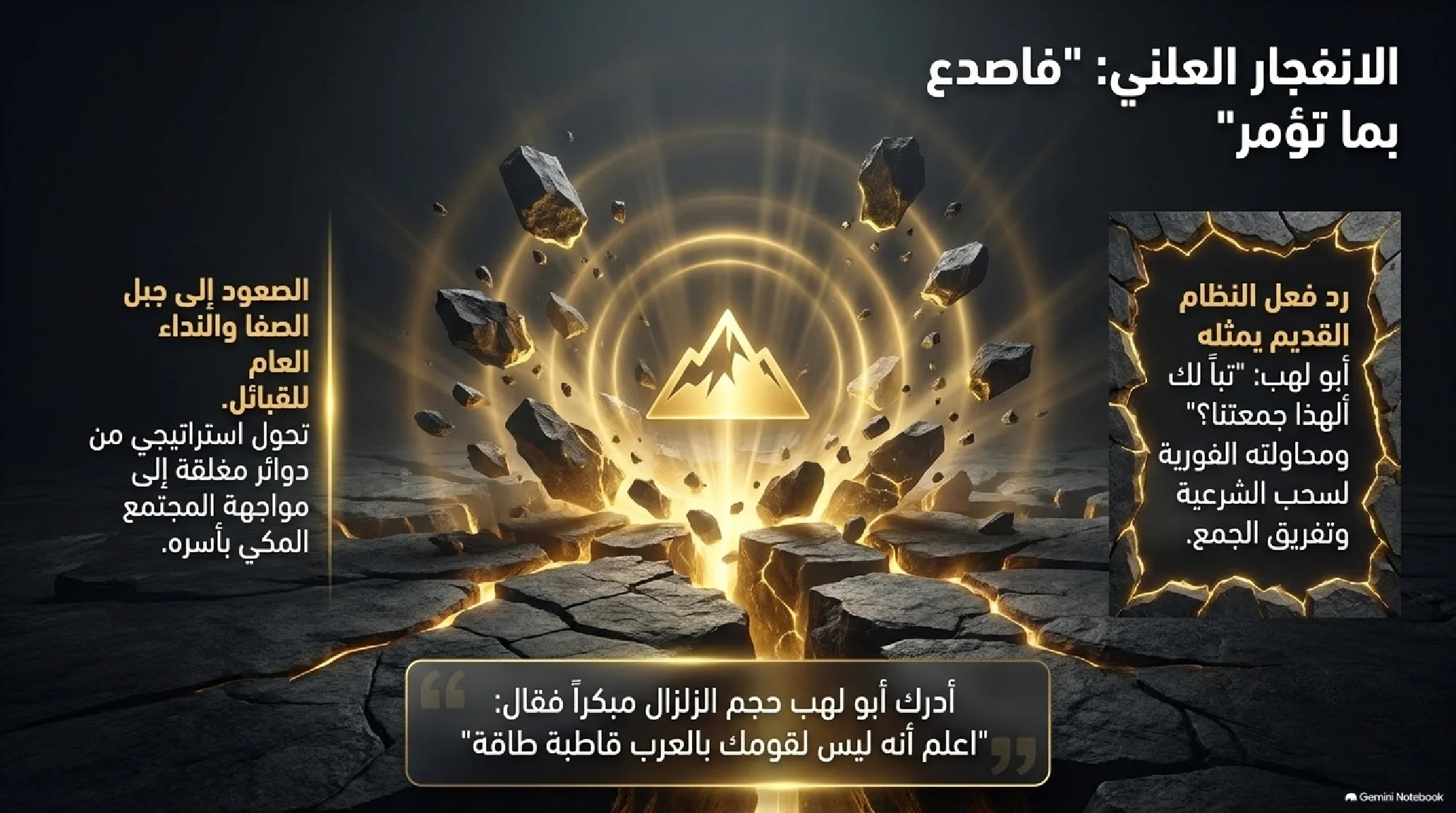 5- زلزال الصدع بالحق: حين واجهت الكلمة عتو الشرك في مكة المكرمة - شريحة 3