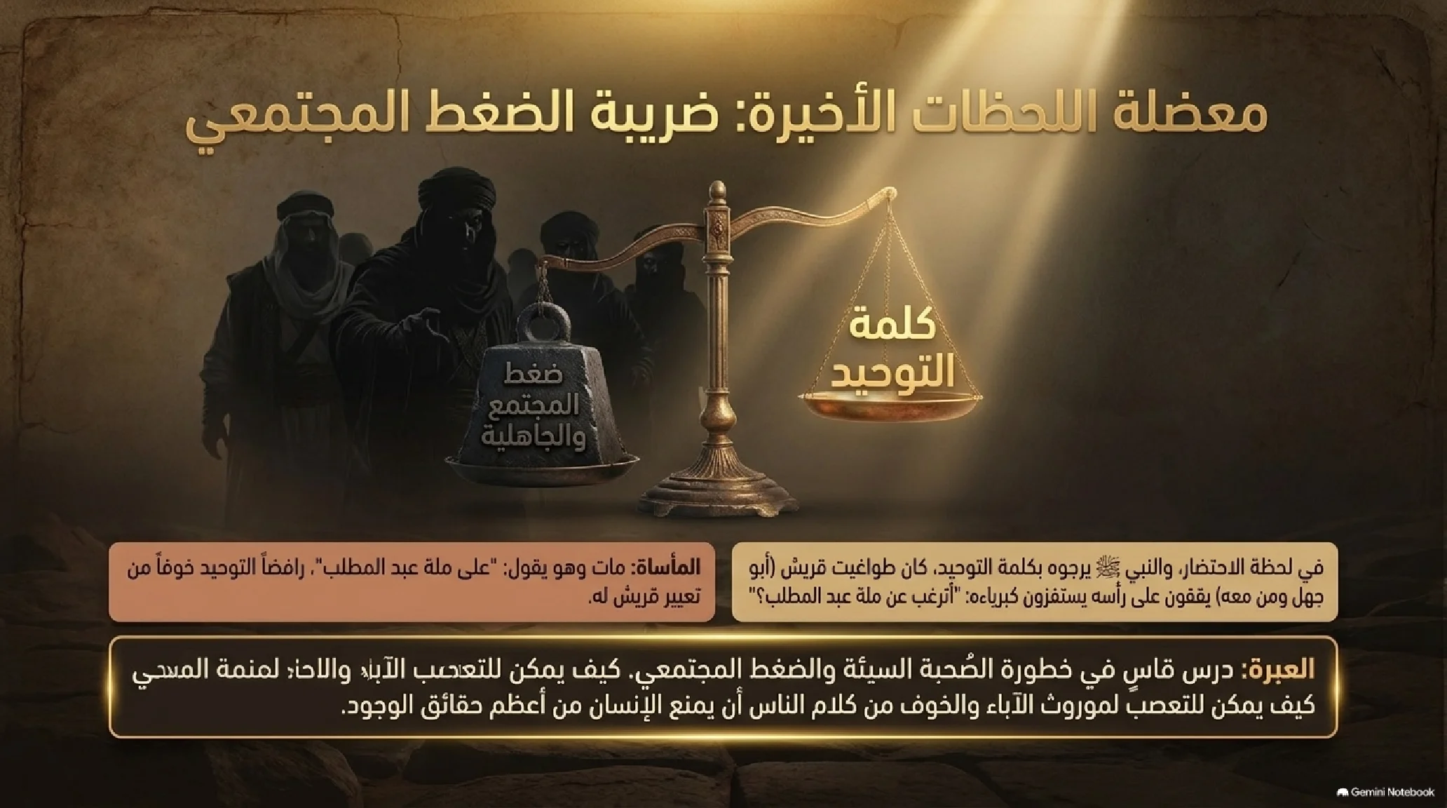 7- الحصار والوجع: ثلاث سنوات في شِعب أبي طالب وعام الحزن - شريحة 11