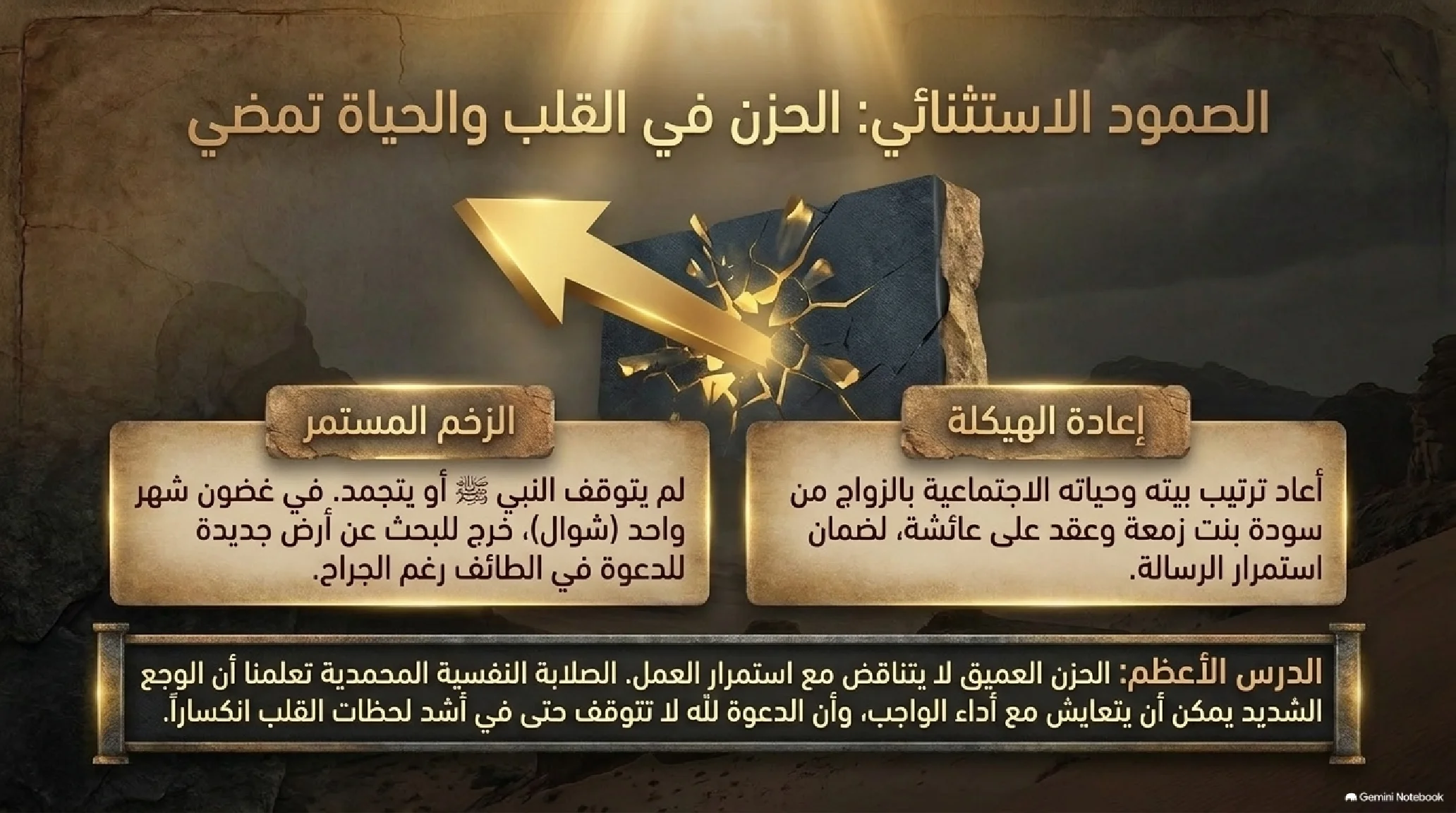 7- الحصار والوجع: ثلاث سنوات في شِعب أبي طالب وعام الحزن - شريحة 15