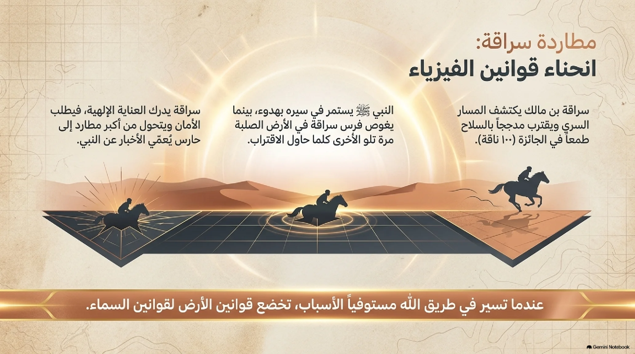 10- الهجرة النبوية: المعجزة التكتيكية واليقين المطلق وبناء الدولة الإسلامية - شريحة 9