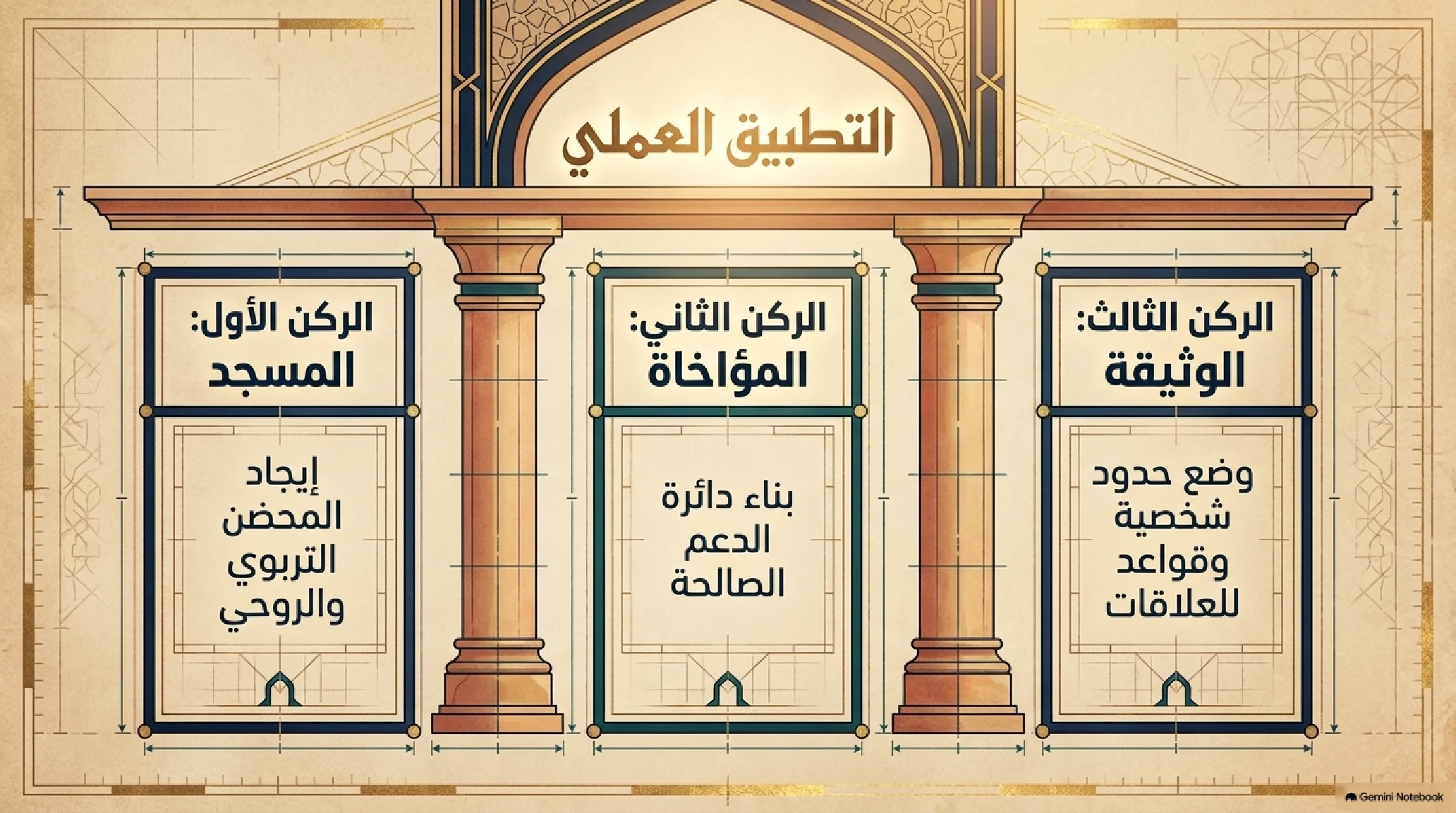 11- هيكلة المجتمع النبوي في يثرب: تأسيس المسجد، عهد المؤاخاة، ودستور وثيقة المدينة - شريحة 14