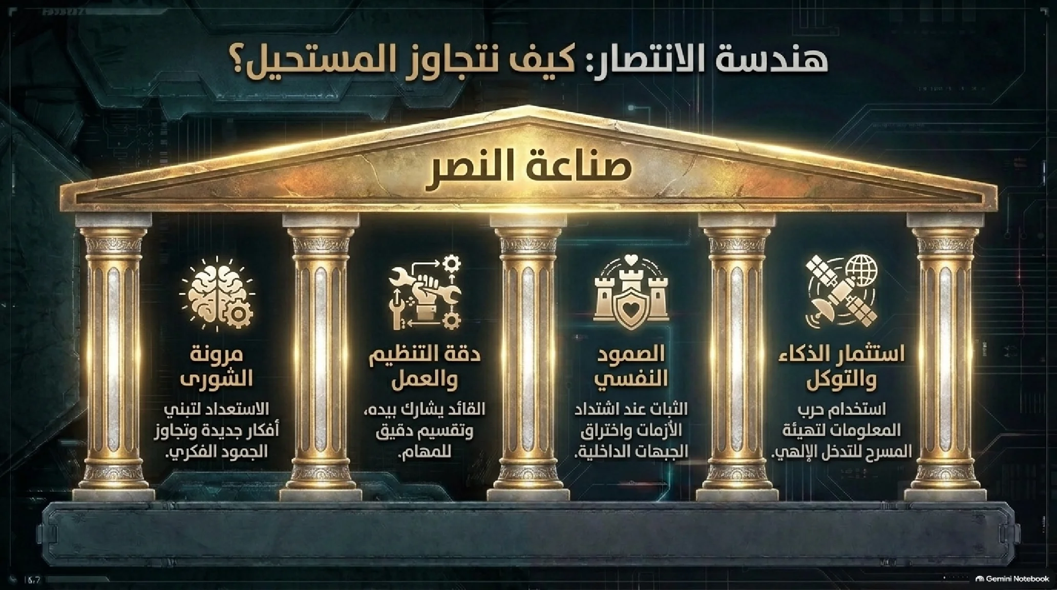 17- غزوة الخندق (الأحزاب): الإستراتيجية العسكرية، عبقرية التحصين، وكسر الحصار - شريحة 14