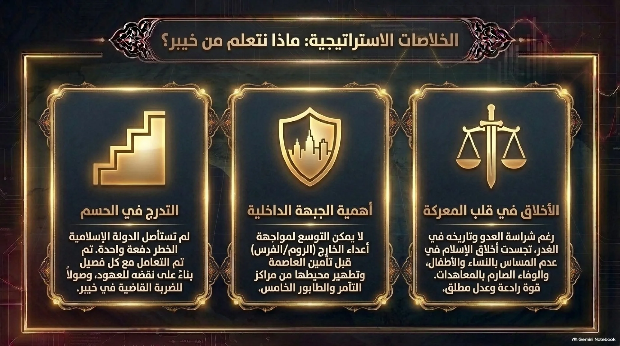 21- غزوة خيبر: تصفية الوجود العسكري للغدر وميلاد التوازن الاقتصادي - شريحة 15