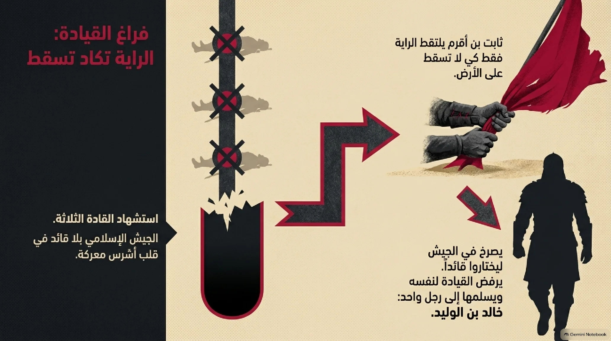 22- غزوة مؤتة: الصدام العسكري الأول مع جبروت الروم وعبقرية خالد بن الوليد - شريحة 10