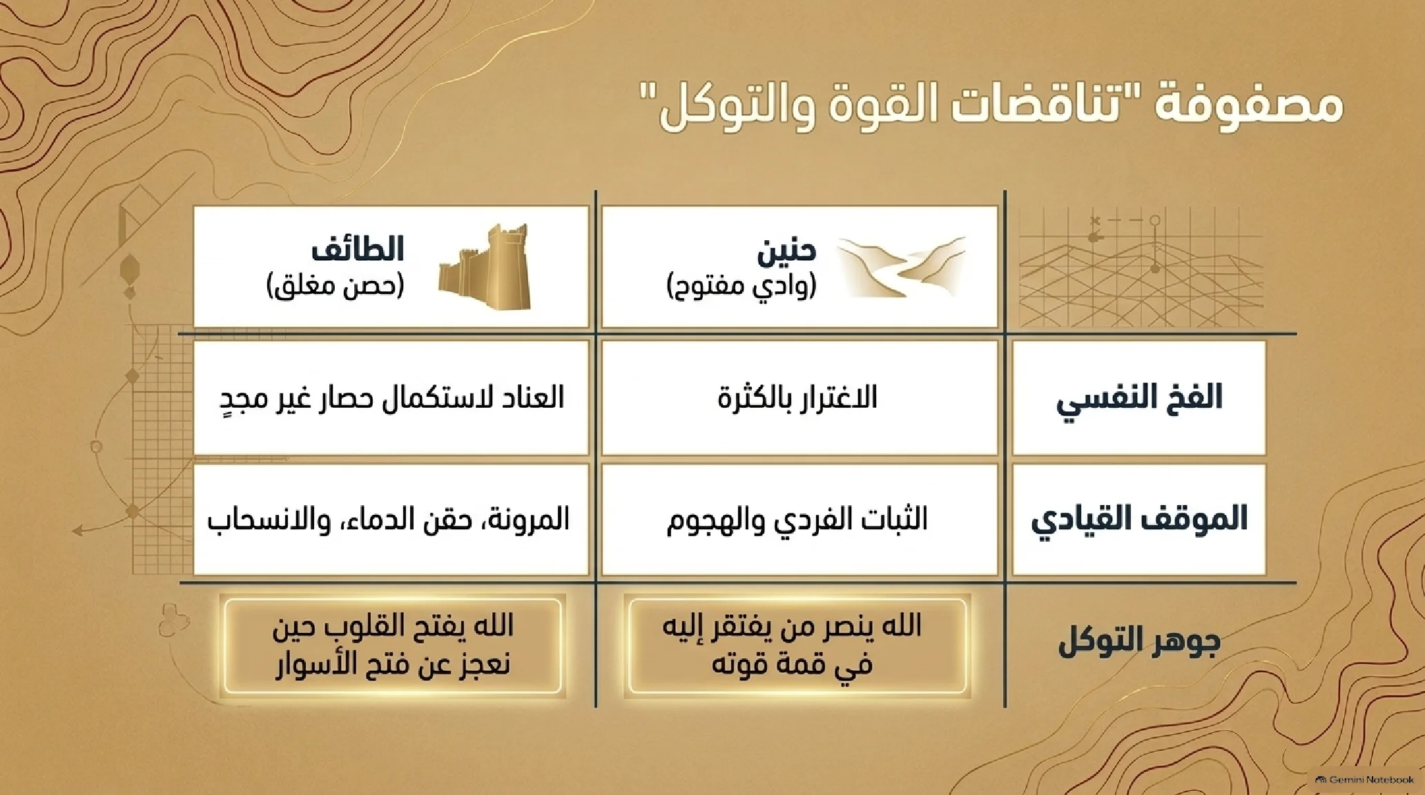 24- غزوتا حنين والطائف: الدروس الأخيرة في التوكل وفقه الغنائم وتأليف القلوب - شريحة 12