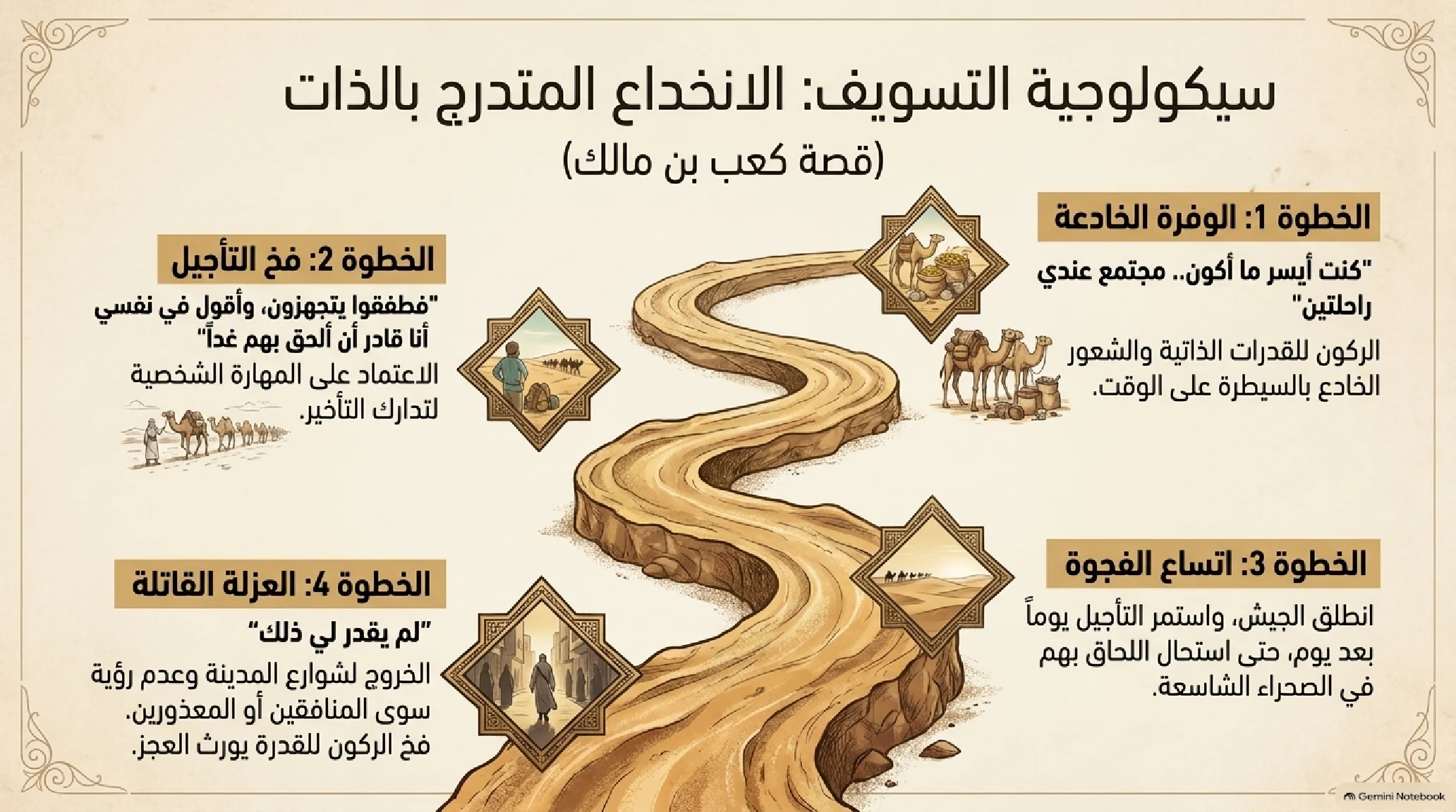 25- غزوة تبوك: الامتحان الصعب وجيش العسرة وملحمة الصدق وفقه التوبة - شريحة 7