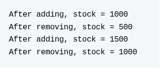 It may generate the output as: