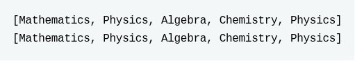 This program generates the output: