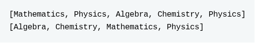 This program generates the output: