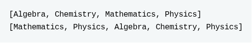 This program generates the output: