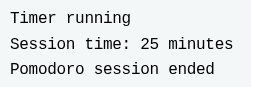 This program generates the output: