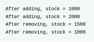It may generate the output as: