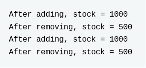 It may generate the output as: