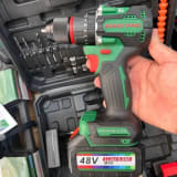 مفك صدمات لاسلكي 48V مع طقم ملحقات 2