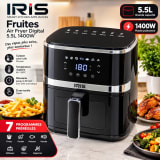 قلاية هوائية IRIS – سعة 5.5 لتر، 1400 واط 1