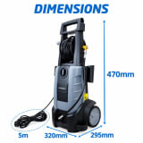 منظف ضغط عالي SCHNEIDER بقوة 2200 واط وضغط 165 بار 5