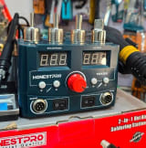 محطة لحام 2 في 1 بكاوية ومسدس هواء ساخن 75W/750W – HONESTPRO 3