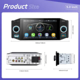 مشغل راديو وميديا للسيارات (Car MP5 Receiver) 5
