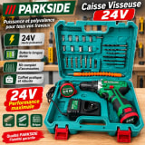 Caisse visseuse parkside 24v 1