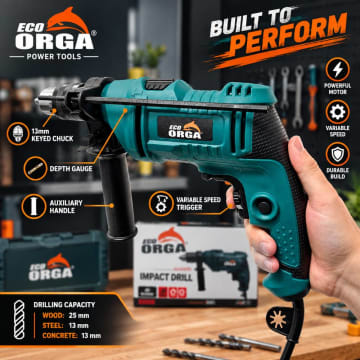 مثقاب طرق ORCA 650 واط – 13 مم