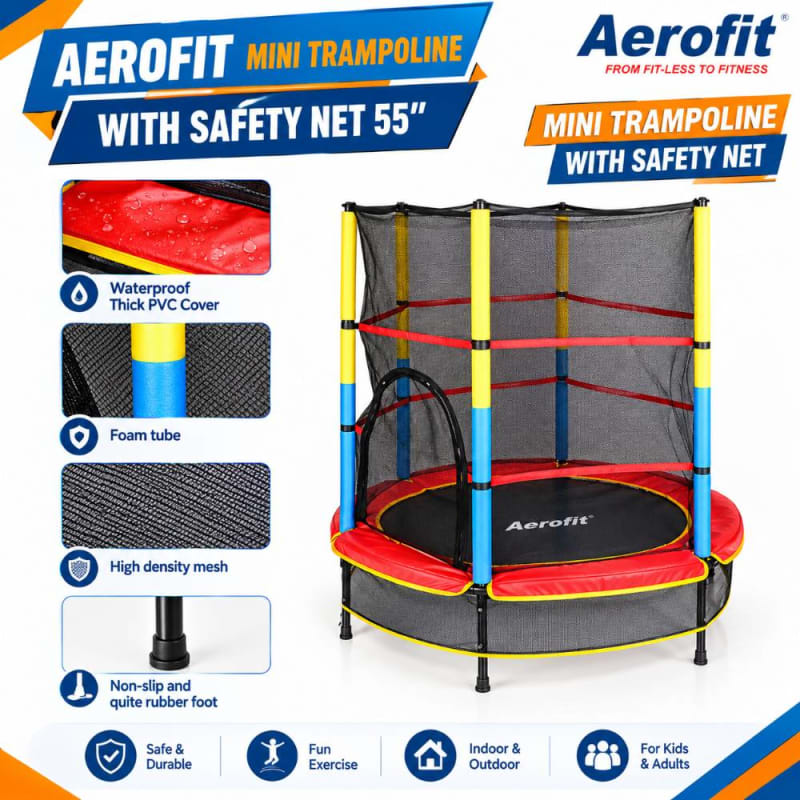 ترامبولين أطفال مع شبكة حماية – My First Trampoline & Enclosure