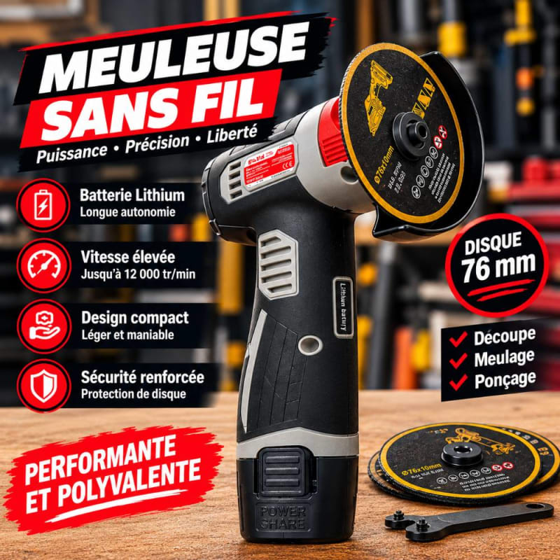 صاروخ جلاخة لاسلكية PRONE 20V – قرص 75 مم