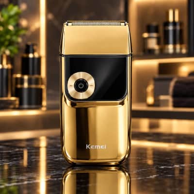 ماكينة حلاقة KEMEI KM-2028 ذهبية أصلية
