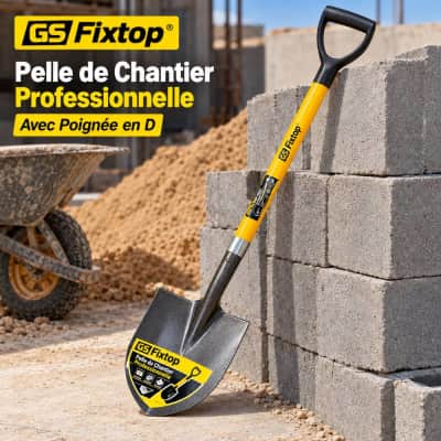 مجرفة حفر احترافية بمقبض D – Fixtop