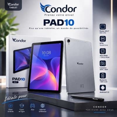 كوندور PAD10 – جهاز لوحي 4GB RAM / 64GB تخزين