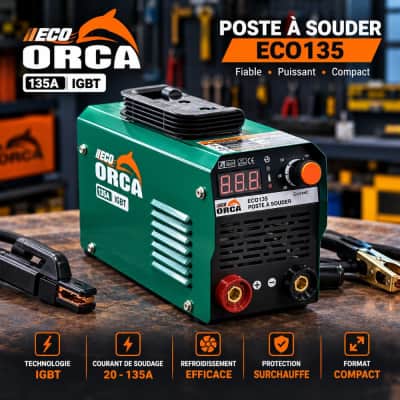 ماكينة لحام ORCA 135 أمبير IGBT عالية الأداء