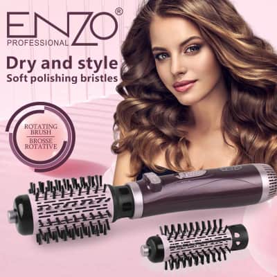 فرشاة تصفيف الشعر الهوائية الدوارة ENZO PROFESSIONAL EN-747 بقدرة 1000 واط