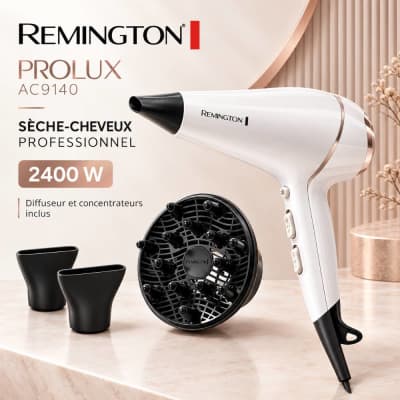 مجفف الشعر الاحترافي ريمينغتون PROLUX AC9140 بقوة 2400 واط