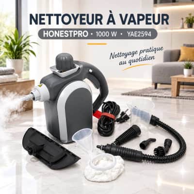 منظف بالبخار HONESTPRO بقوة 1000 واط – موديل YAE2594