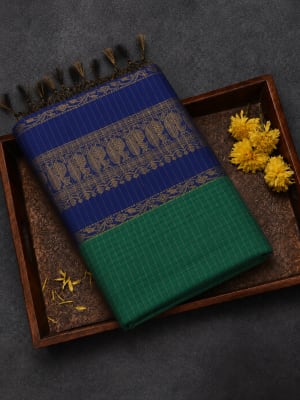 Kalyani Cotton Green & Blue