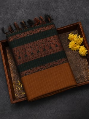 Kalyani Cotton Black & Brown 