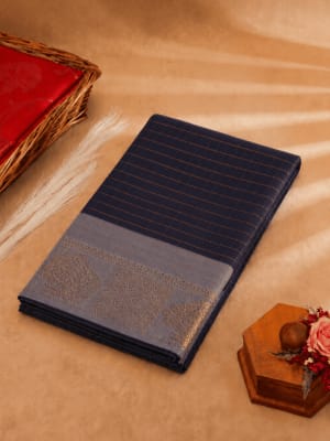 Handloom Cotton Blue & Gray