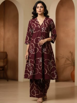 Co-ord Set Maroon 