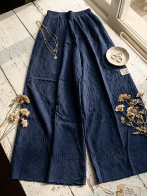 Indigo Palazzo Pants
