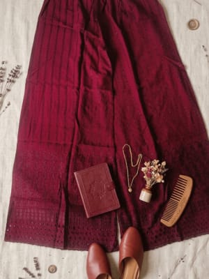 Wine Palazzo Pants