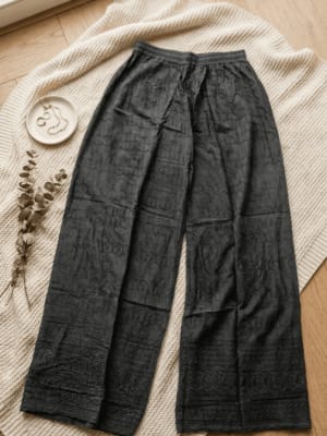 Deep Black Palazzo Pants